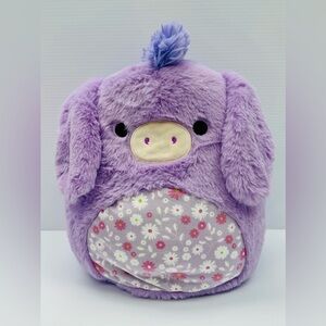 Squishmallows Purple Plush with Floral Belly